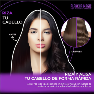 MINI PLANCHA MAGIC PARA CABELLO™ 2x1