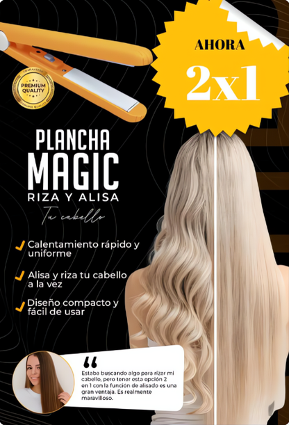MINI PLANCHA MAGIC PARA CABELLO™ 2x1